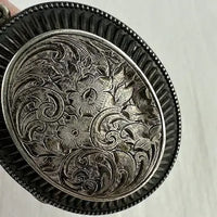 Victorian Silver Floral Engraved Locket