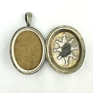 Victorian Silver Floral Engraved Locket