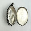 Victorian Sterling Silver Locket with Gold Applique