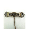 Victorian Taille d’Epargne Bar Brooch with Safety Chain