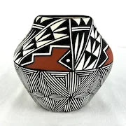 Vintage Acoma Native American Pottery Signed TL