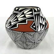 Vintage Acoma Native American Pottery Signed TL