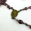 Vintage Amethyst Glass 5 Decade Rosary