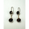 Vintage Articulated Rhodolite Garnet Earrings