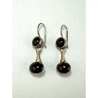 Vintage Articulated Rhodolite Garnet Earrings