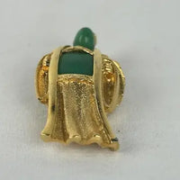 Vintage Asian Holy Man Peking Glass Brooch attributed to Hattie Carnegie