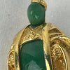 Vintage Asian Holy Man Peking Glass Brooch attributed to Hattie Carnegie