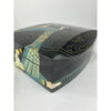 Vintage Black Lacquerware Jewelry Box with Egyptian Style Woman and Birds