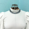 Vintage Blue Baguette Rhinestone Necklace and Bracelet