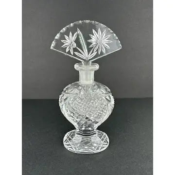 Vintage Bohemian Cut Glass Perfume Bottle