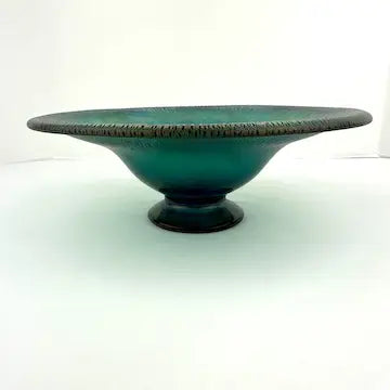 Vintage Brent Cox Hand Blown Art Glass Bowl