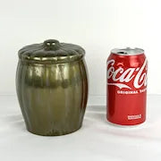 Vintage Bronze Art Deco Style Lidded Jar