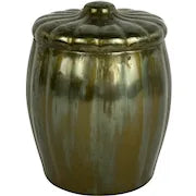 Vintage Bronze Art Deco Style Lidded Jar