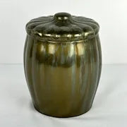 Vintage Bronze Art Deco Style Lidded Jar