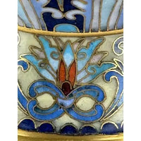 Vintage Chinese Cloisonné Vase with Herons