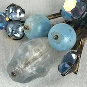 Vintage Clip On Austrian Glass Earrings