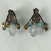 Vintage Clip On Austrian Glass Earrings