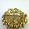 Vintage Crown Trifari Faux Pearl and Rhinestone Brooch