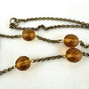 Vintage Czech Amber Glass Necklace