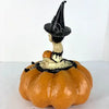 Vintage Halloween Folk Art “Boo on a Pumpkin” by Nicole Sayre