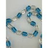 Vintage Hand Knotted Czech Cubed Glass Necklace