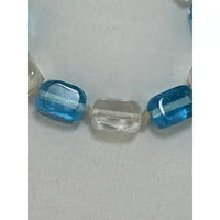 Vintage Hand Knotted Czech Cubed Glass Necklace