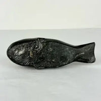 Vintage Inuit Serpentine Carved Whale