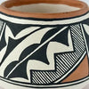 Vintage Isleta Pueblo Polychrome Pottery Bowl by Lucy Jojola