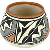 Vintage Isleta Pueblo Polychrome Pottery Bowl by Lucy Jojola