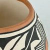 Vintage Isleta Pueblo Polychrome Pottery Bowl by Lucy Jojola