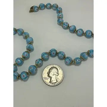 Vintage Italian Glass Bead Necklace