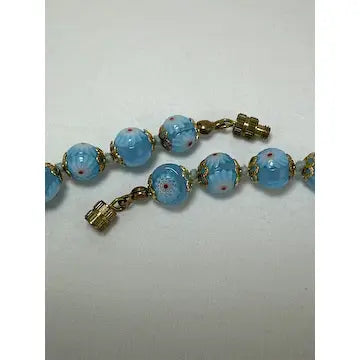 Vintage Italian Glass Bead Necklace