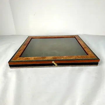 Vintage Italian Tabletop Wood Display Case