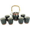 Vintage Japanese Kutani ware Teapot with 6 Tea Cups