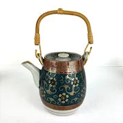 Vintage Japanese Kutani ware Teapot with 6 Tea Cups