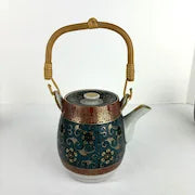 Vintage Japanese Kutani ware Teapot with 6 Tea Cups