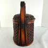 Vintage Japanese Rattan Bamboo Wedding Basket