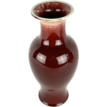 Vintage Jingdezhen Chinese Sang de Boef Oxblood Vase