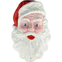 Vintage Large Paper Mache Santa Wall Hanging