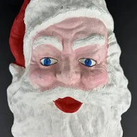 Vintage Large Paper Mache Santa Wall Hanging