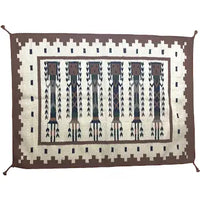 Vintage Mexican Navajo Style Wool Yei Rug