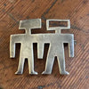 Vintage Mexican Sterling Silver Cut out Brooch