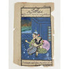 Vintage Moghul Miniature Indian Painting of Lovers on an Illuminated Manuscript