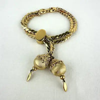 Vintage Monet Slide Chain Lariat Necklace and Bracelet