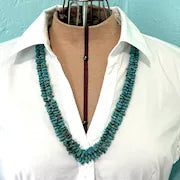 Vintage Native American Double Strand Turquoise Necklace