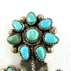 Vintage Native American Zuni Flower Pot Brooch