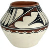 Vintage Navajo Feather Pottery signed M Saxon