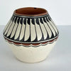 Vintage Navajo Feather Pottery signed M Saxon