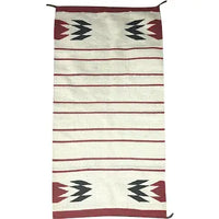 Vintage Navajo Hand Spun Wool Double Saddle Blanket