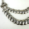 Vintage Navajo Sterling Silver Puffy Pillow Bead Necklace